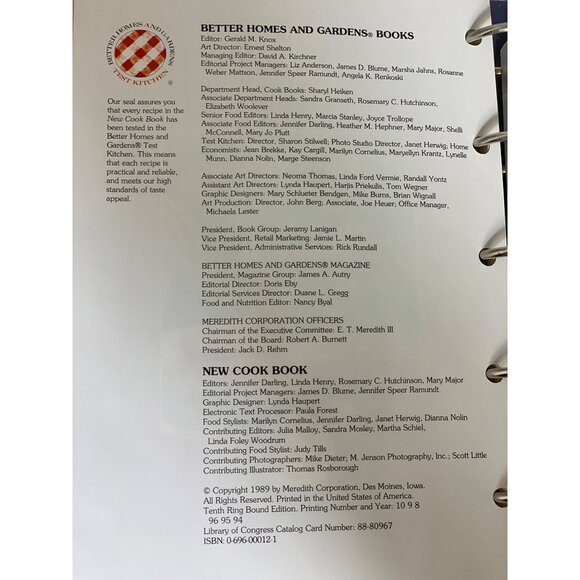 Better Homes & Gardens New Cook Book Spiral Bound Hardcover 1996 Edition - Picture 5 of 6